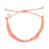 Macua String Bracelet- Bright Neutral Colors in Silver